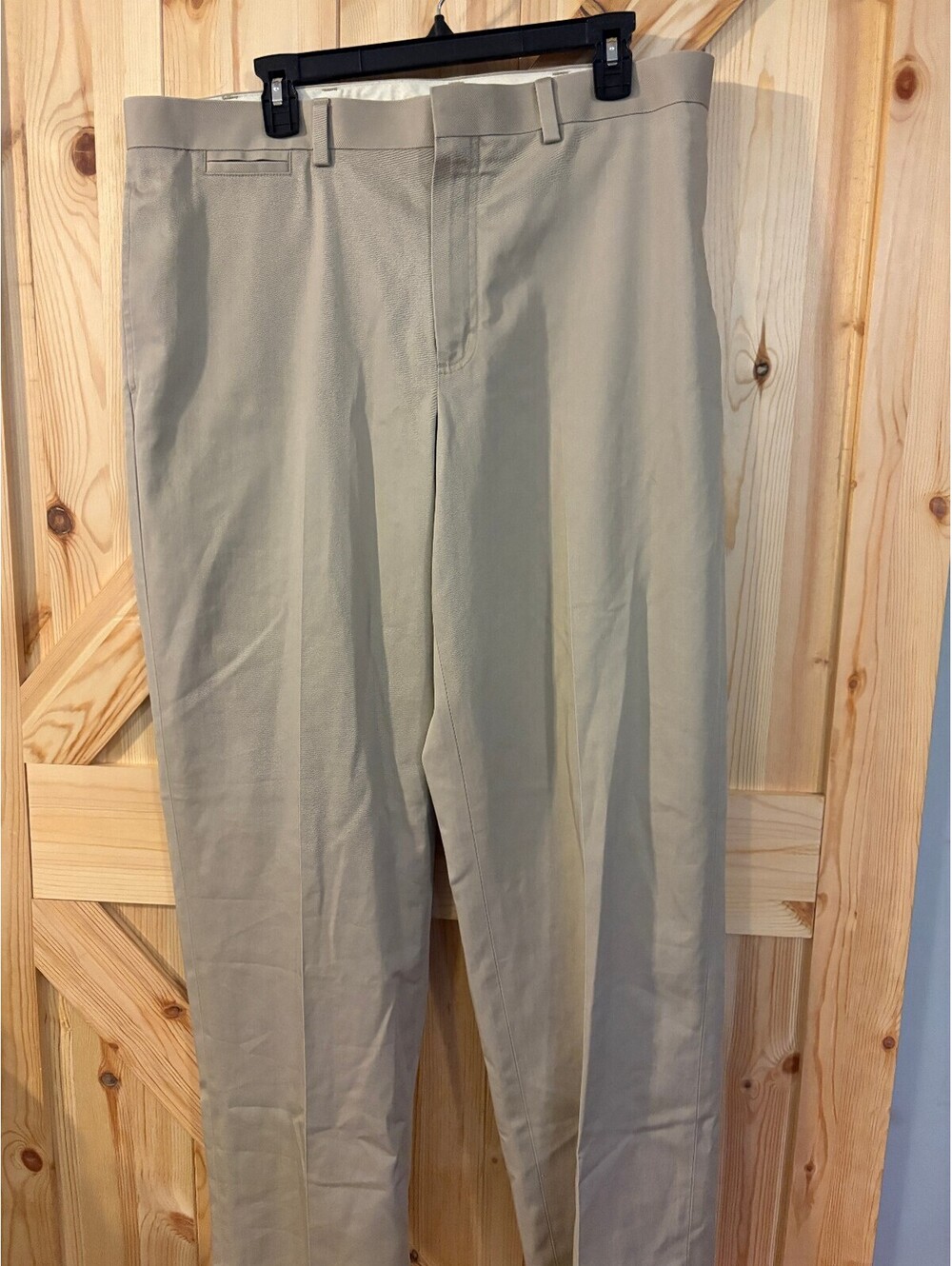 L.L.Bean Classic Fit Khaki Cotton Pants Size 37